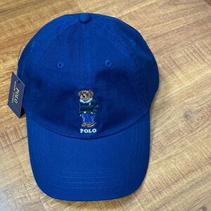 Polo by Ralph Lauren Royal Blue Bear Embroidered Cap